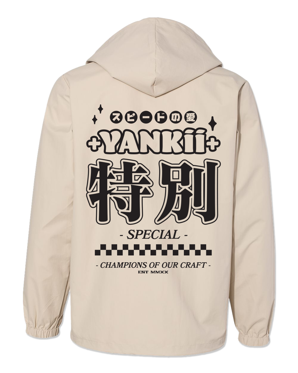 Yankii Champion Windbreaker - Khaki (PRE-ORDER)