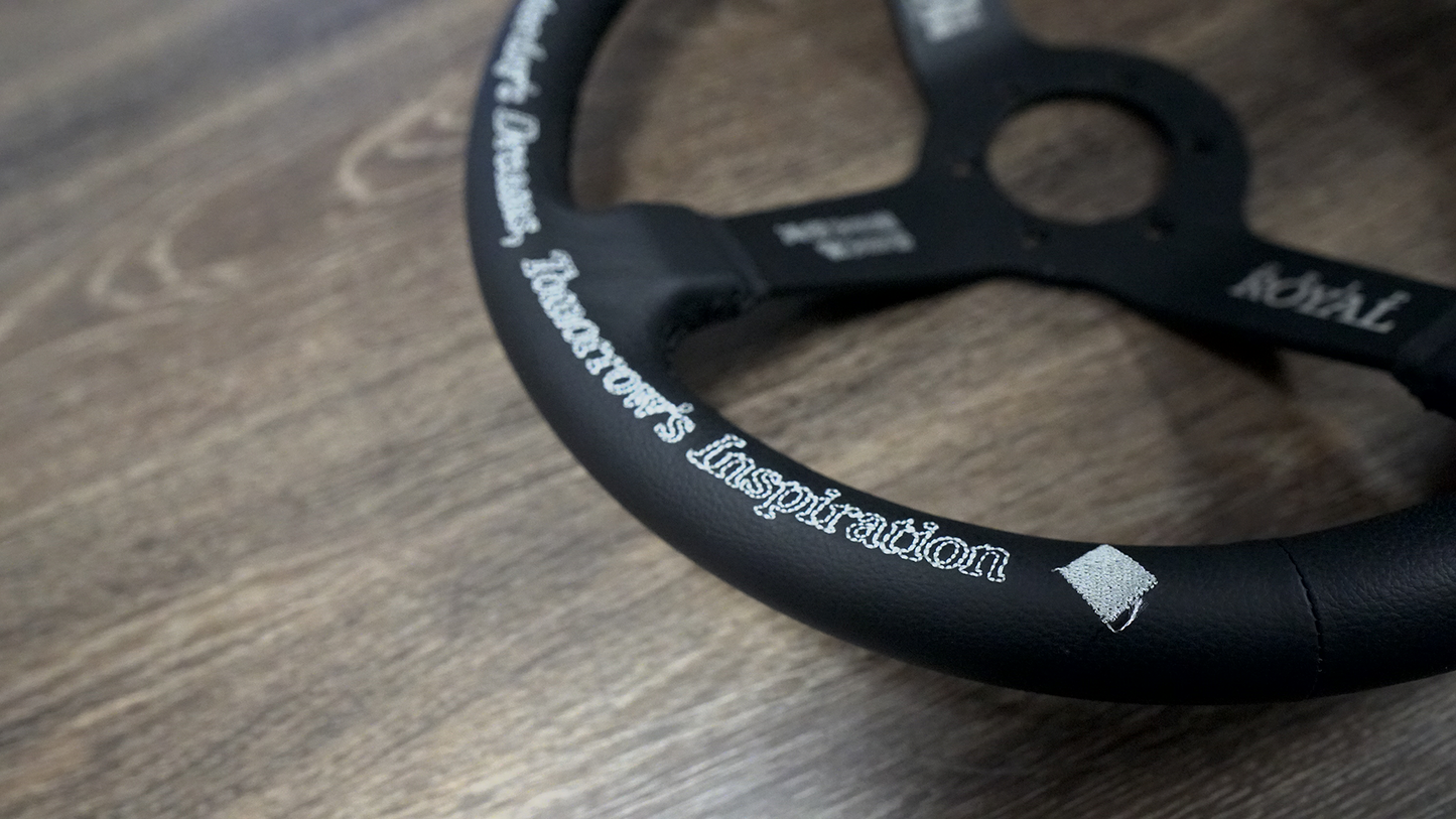 Yankii Special x Grip Royal Black leather wheel