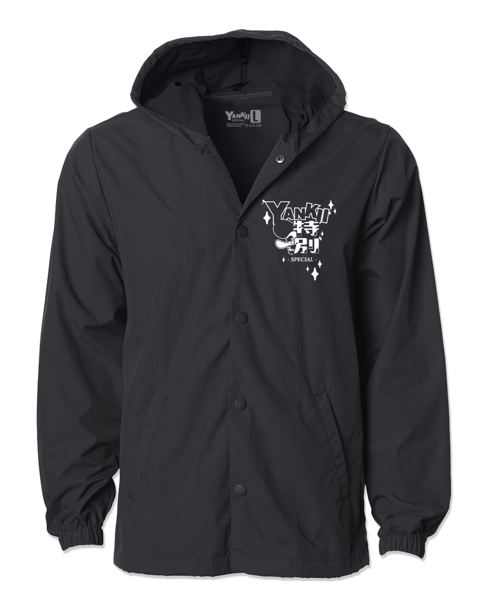 Yankii Champion Windbreaker - Black (PRE-ORDER)